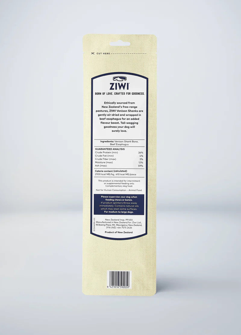 ZiwiPeak - Venison Shank Chew - ARMOR THE POOCH